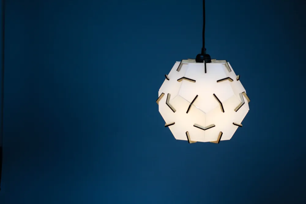 Geometric pendant lamp